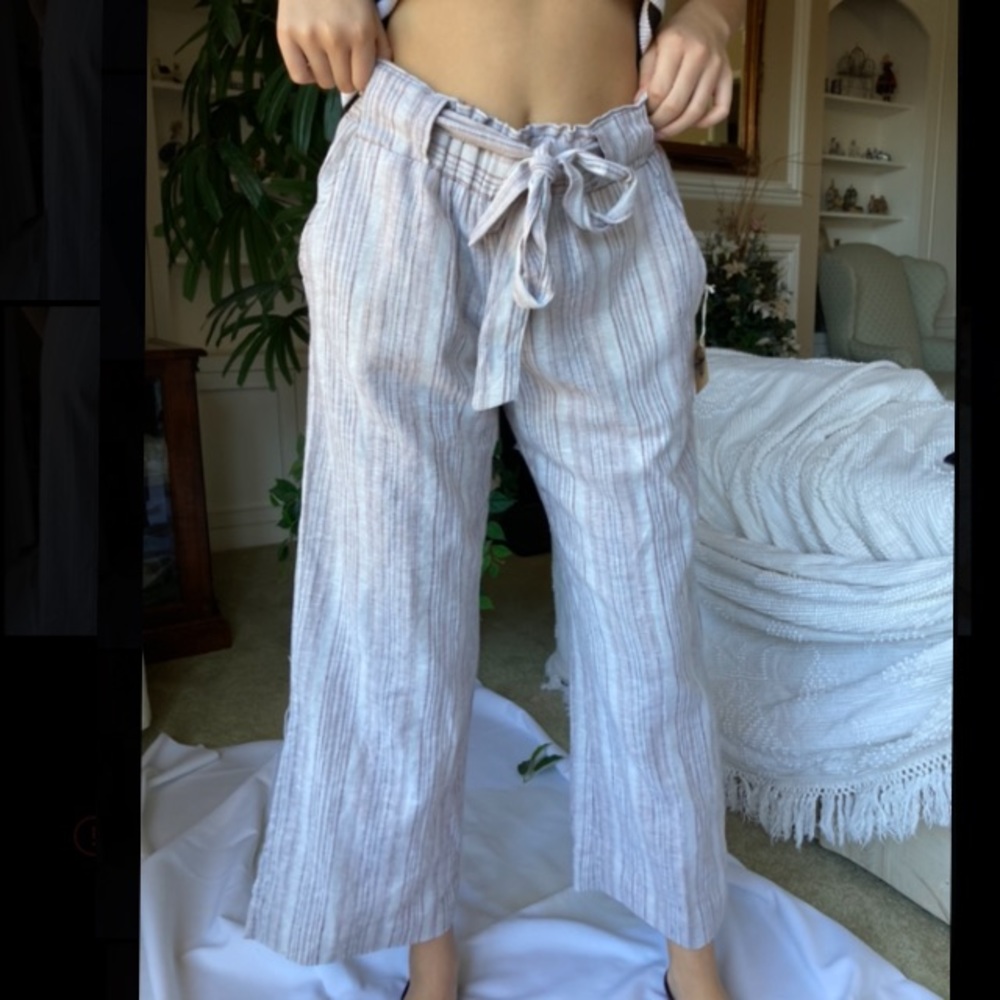 High waisted flow pants